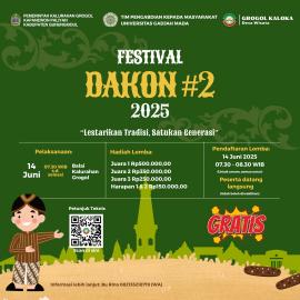 Ikuti Festival Dakon #2 Kalurahan Grogol dan Raih Hadiahnya!